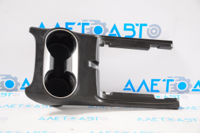 Center Console Trim Cup Holders Lincoln MKX 16-17 Black with Chrome