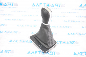 Gear knob with shifter cover VW Golf 15-19 leather black
