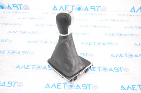 Gear knob with shifter cover VW Golf 15-19 leather black