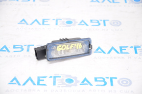 Rear bumper number plate light left VW Golf 15-