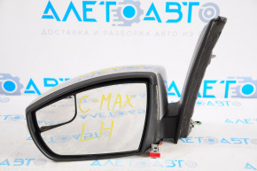 Left side mirror complete Ford C-max MK2 13-18 5 pins, turn signal, silver, broken housing