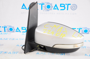 Left side mirror complete Ford C-max MK2 13-18 5 pins, turn signal, silver, broken housing