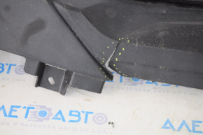 Front bumper lip Hyundai Tucson 16-18 structure black, tears, dented