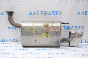 Muffler rear part barrel left Toyota Avalon 13-18 3.5 crumpled dented chrome tip