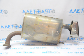 Muffler rear part barrel left Toyota Avalon 13-18 3.5 crumpled dented chrome tip