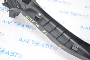 Upper left arch trim VW Golf 15-21 5d black, broken latches, scratches