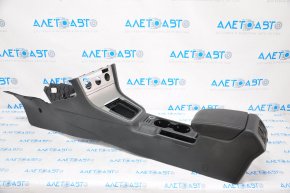 Central console armrest and cup holders VW Golf 15-17 black, scratches