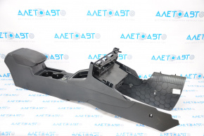 Central console armrest and cup holders VW Golf 15-17 black, scratches
