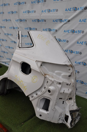 Quarter wing rear left Ford Edge 15-18 white, dent on arch