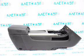 Console center armrest and cup holders Chevrolet Malibu 13-15 black leather, scratches