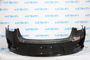 Rear bumper bare Chevrolet Malibu 13-15 graphite, dented, broken mount