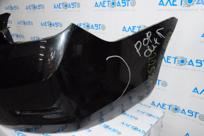 Rear bumper bare Chevrolet Malibu 13-15 graphite, dented, broken mount