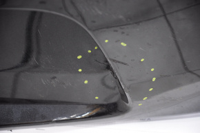 Rear bumper bare Chevrolet Malibu 13-15 graphite, dented, broken mount