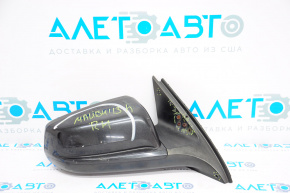 Right side mirror complete Chevrolet Malibu 13-15 5 pins, graphite, broken housing, non-factory holes