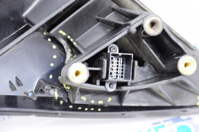 Right side mirror complete Chevrolet Malibu 13-15 5 pins, graphite, broken housing, non-factory holes