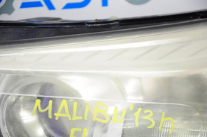 Headlight front left naked Chevrolet Malibu 13-15 halogen, for polishing