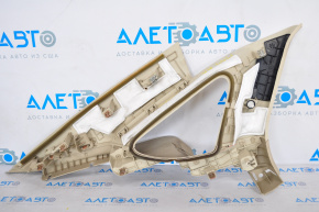 Upper right rear pillar trim Ford Fusion mk5 13-16 beige, plastic turned white, scratch