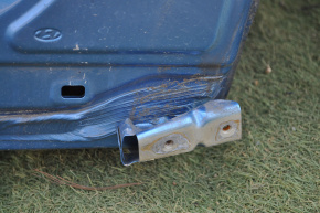 Front right quarter Hyundai Tucson 16-18 blue, dented side member and wing fastening