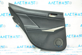 Door trim card rear left Lexus IS 14-20 black with gold insert, rubbed