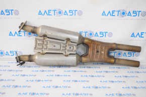 Exhaust line middle part Lexus IS250 14-15 sawed off catalytic converters