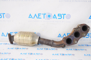 Right exhaust manifold with catalytic converter for Lexus IS250 14-17, rusty