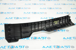 Door sill trim inner rear right Lexus IS 14-24 black, worn