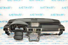 Torpedo front panel without AIRBAG Lexus IS 14-20 leather black
