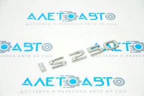 Emblem inscription IS250 trunk lid Lexus IS 14-15