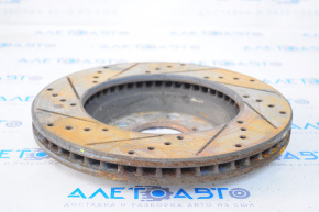 Front left brake disc for Lexus IS 14-23 with perforation 300/28 mm