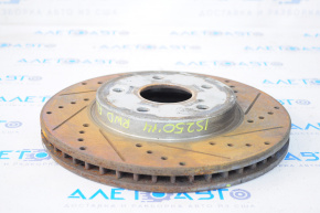 Front left brake disc for Lexus IS 14-23 with perforation 300/28 mm