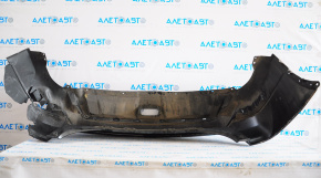 Rear bumper bare Nissan Rogue 17-20 black, no left part