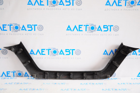 Front bumper molding upper Nissan Rogue 17-20 black