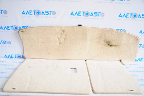 Trunk mat Toyota Highlander 14-19 for 3 rows rag beige, for dry cleaning
