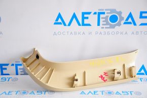 Left trunk door trim Toyota Highlander 14-19 beige