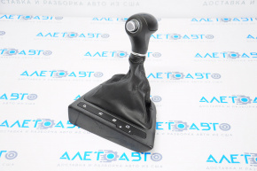 Gear shifter cover with handle Kia Optima 14-15 rest, black, worn