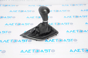 Gear shifter cover with handle Kia Optima 14-15 rest, black, worn