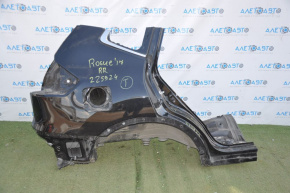 Quarter wing rear right Nissan Rogue 14-20 black, dented