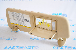 Left visor Toyota Highlander 14-19 beige