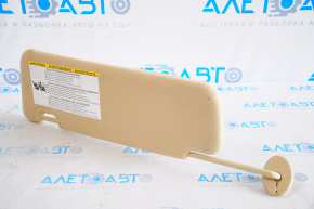 Right visor Toyota Highlander 14-19 beige, without hook