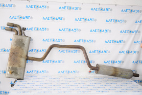 Exhaust pipe assembly VW Golf 15-18 1.8T resonator with barrel, flattened