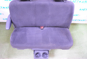 Rear row of seats 2 row Dodge Grand Caravan 11-14 cloth, black