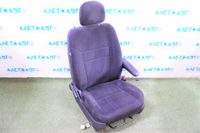 Passenger seat Dodge Grand Caravan 11-14 cloth, black, mechanical adjustment, without airbag