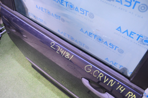 Molding door-glass central rear right Dodge Grand Caravan 11-20 black, cracks