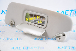 Left visor Dodge Grand Caravan 11-20 gray
