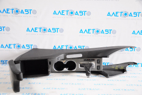 Console center armrest and cup holders Acura ILX 13-22 black, worn