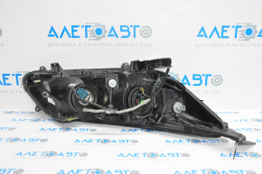 Headlight front left bare Honda Accord 13-15 halogen, for polishing, broken housing, broken fastener
