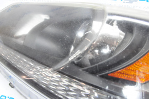 Headlight front left bare Honda Accord 13-15 halogen, for polishing, broken housing, broken fastener