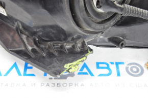 Headlight front left bare Honda Accord 13-15 halogen, for polishing, broken housing, broken fastener