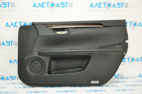 Door trim card front right Lexus ES300h ES350 13-15 leather black, scratches