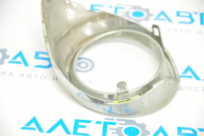 Left fog light frame Lexus ES300h ES350 13-15 pre-rest chrome, broken fastening